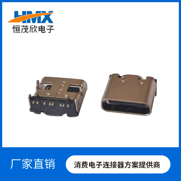 TYPE C 8P母座有柱